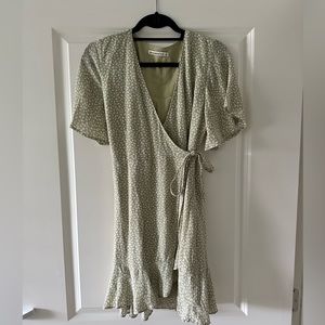 A&F Green Wrap Dress